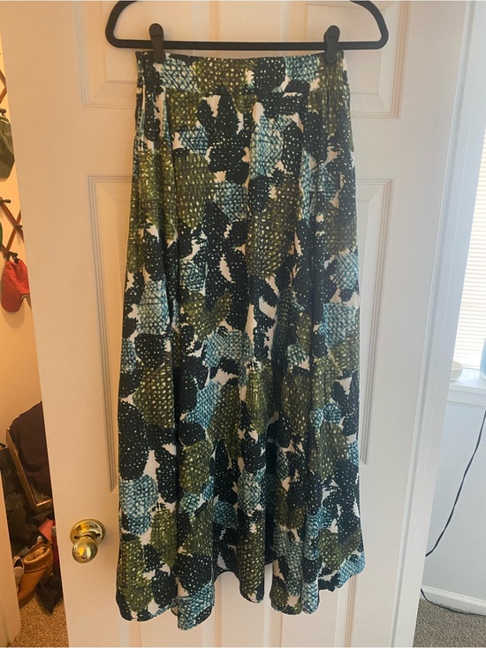Eva Franco Dresses & Skirts - Eva Franco Cactus Print Maxi Skirt in Green and Teal